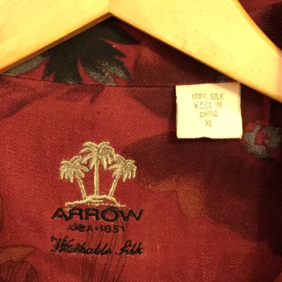 Arrow 100% silk shirt XL - Picture 4 of 5